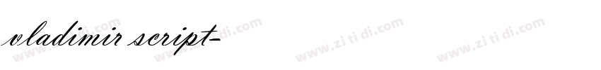 vladimir script字体转换